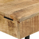 Schminktisch 105X35X75 Cm Raues Massivholz Mango Und Eisen