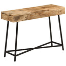 Schminktisch 105X35X75 Cm Raues Massivholz Mango Und Eisen