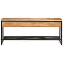 Schuhbank 110X35X45 Cm Massivholz Akazie Und Eisen