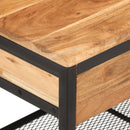Schuhbank 110X35X45 Cm Massivholz Akazie Und Eisen