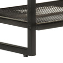 Schuhbank 110X35X45 Cm Massivholz Akazie Und Eisen