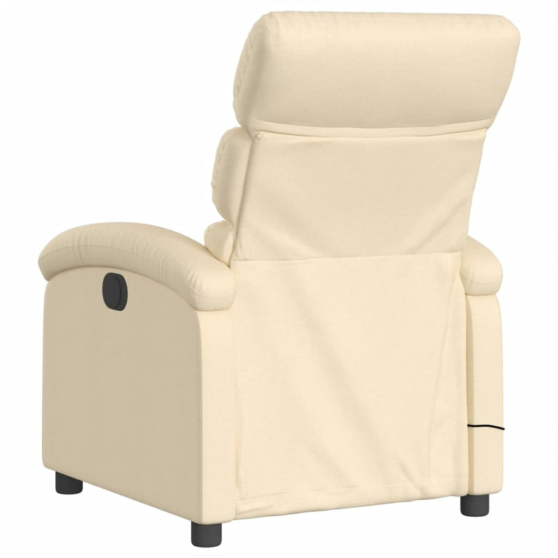 Massagesessel Elektrisch Creme Stoff