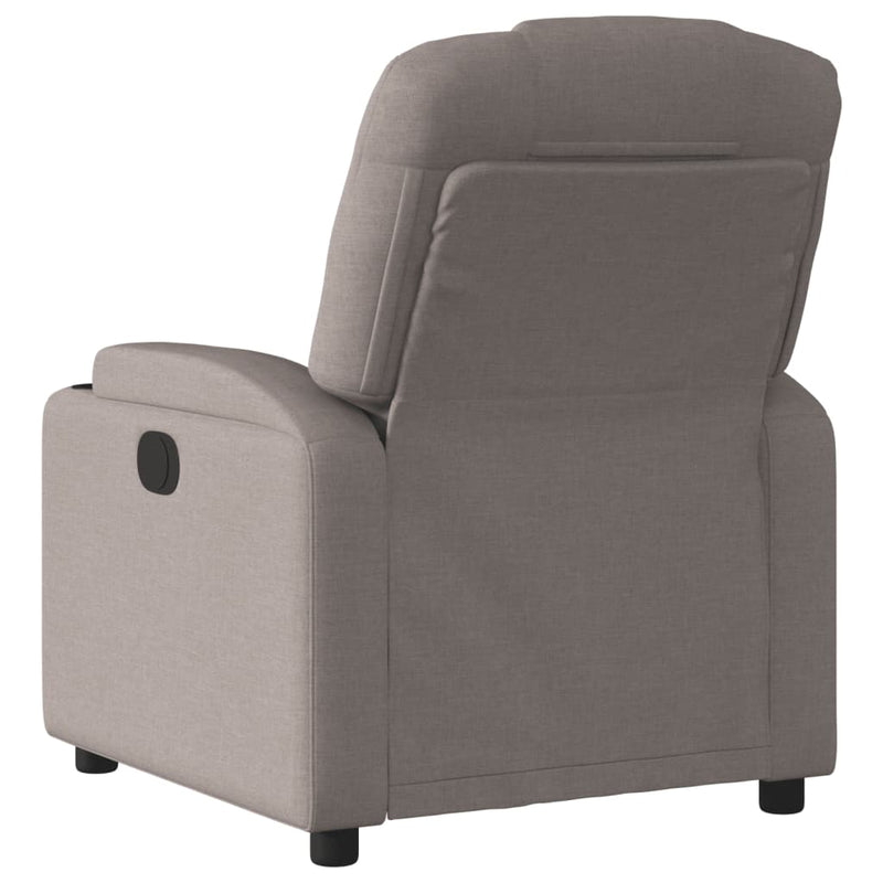 Massagesessel Elektrisch Taupe Stoff