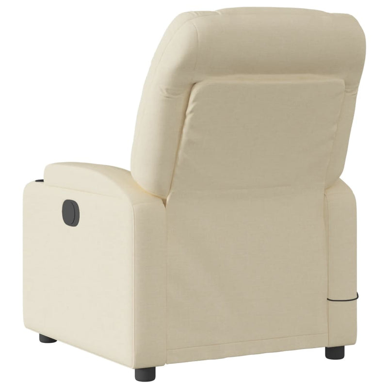 Massagesessel Elektrisch Creme Stoff