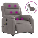 Massagesessel Elektrisch Stoff Taupe