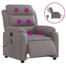 Massagesessel Elektrisch Stoff Taupe