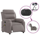 Massagesessel Elektrisch Stoff Taupe