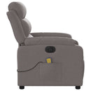 Massagesessel Elektrisch Stoff Taupe