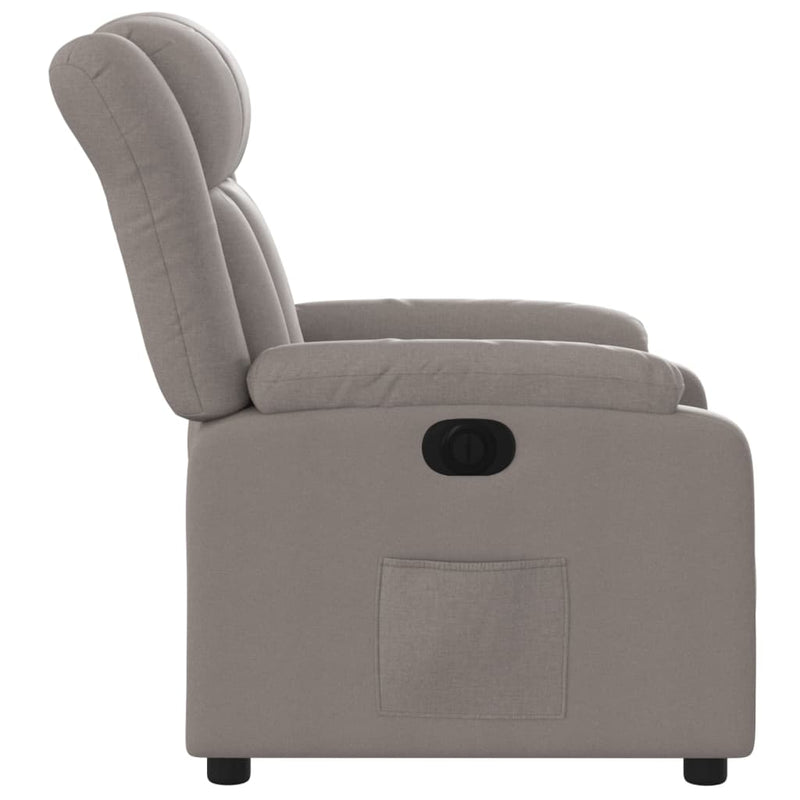 Relaxsessel Elektrisch Taupe Stoff