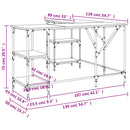 Schreibtisch 139X139X75 Cm Holzwerkstoff