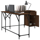Schreibtisch Braun Eichen-Optik 141X141X75 Cm Holzwerkstoff
