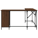 Schreibtisch Braun Eichen-Optik 141X141X75 Cm Holzwerkstoff