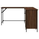 Schreibtisch Braun Eichen-Optik 141X141X75 Cm Holzwerkstoff