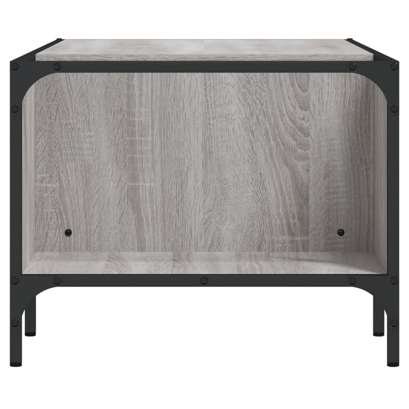 Couchtisch mit Regal Grau Sonoma 100x51x40 cm Holzwerkstoff