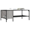 Couchtisch Mit Regal 100X51X40 Cm Holzwerkstoff