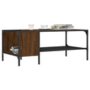 Couchtisch Mit Regal 100X51X40 Cm Holzwerkstoff