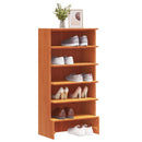 Schuhregal Wachs 52X30X104 Cm Massivholz Kiefer