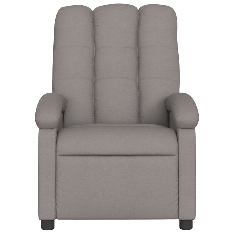 Massagesessel Taupe Stoff