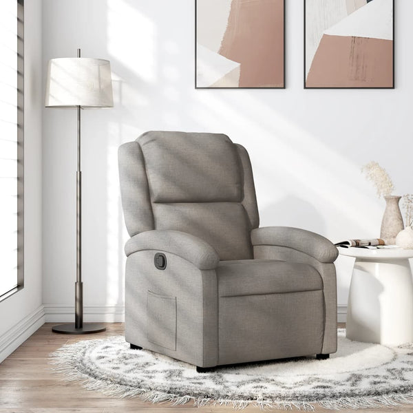 Relaxsessel Taupe Stoff