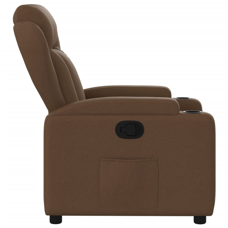 Relaxsessel Braun Stoff