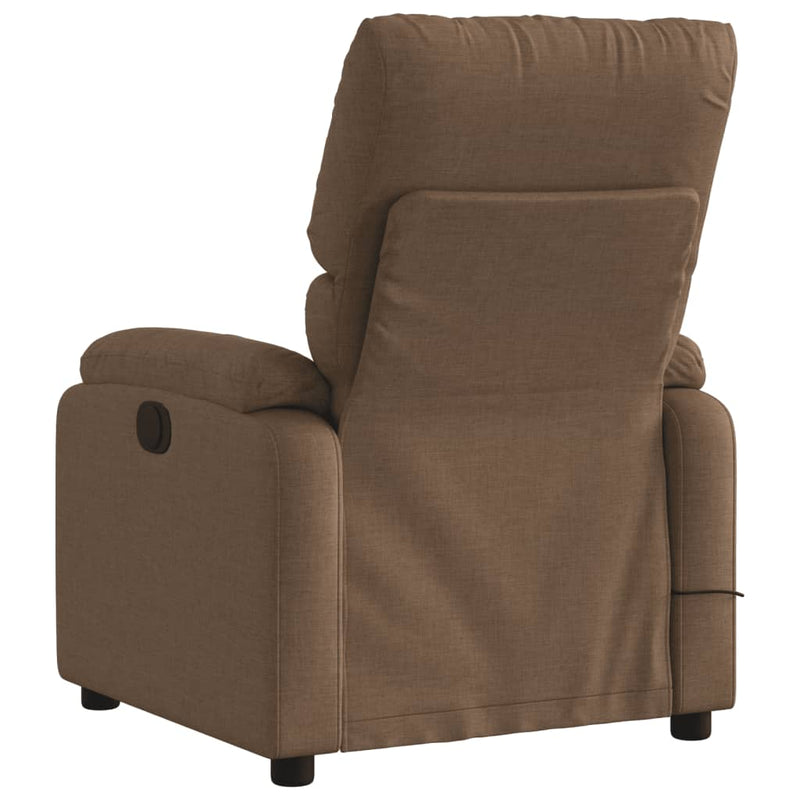 Massagesessel Braun Stoff