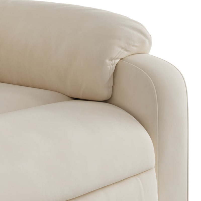 Massagesessel Beige Mikrofasergewebe