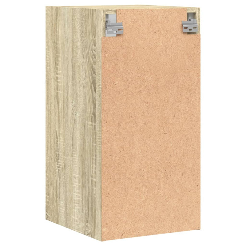 Wandschrank mit Glastüren Sonoma-Eiche 35x37x68,5 cm