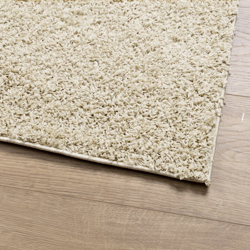 Teppich Shaggy Hochflor Modern Golden 80x200 cm