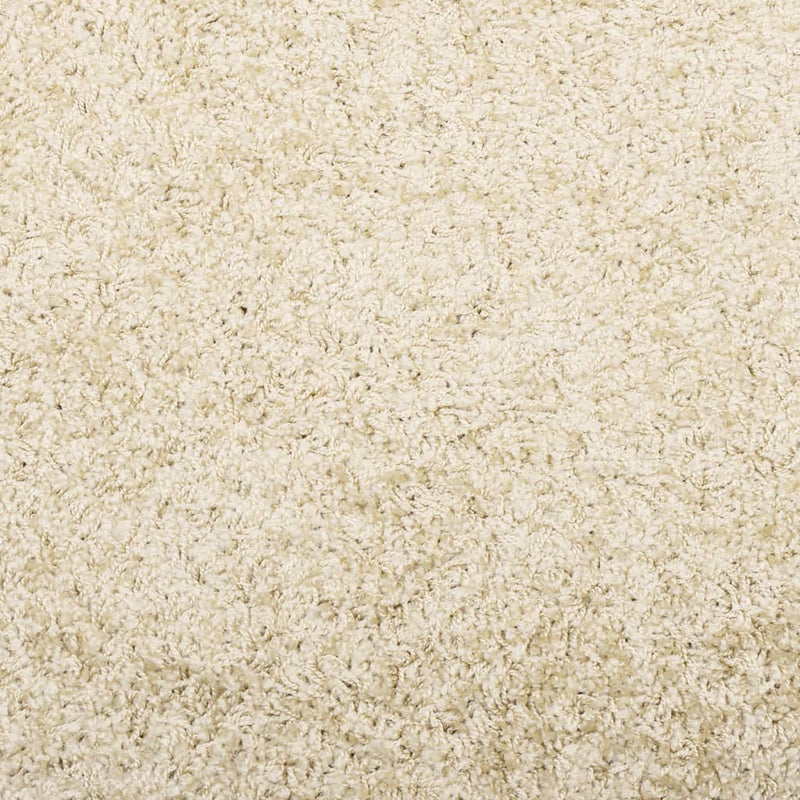 Teppich Shaggy Hochflor Modern Golden Ø 80 cm