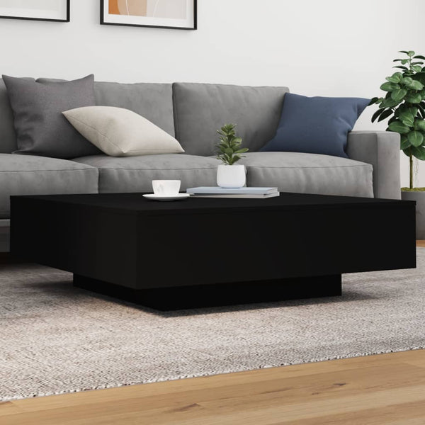 Couchtisch Schwarz 100x100x31 cm Holzwerkstoff