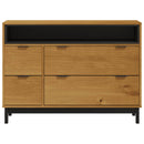 Schubladenschrank Flam 110X40X80 Cm Massivholz Kiefer