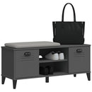 Schuhbank Viken Anthrazit 106X35X45 Cm Holzwerkstoff