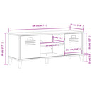 Schuhbank Viken Anthrazit 106X35X45 Cm Holzwerkstoff