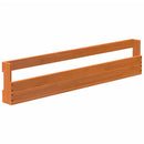 Wand-Schuhregale 2 Stk. 110X8,5X23,5 Cm Massivholz Wachsbraun