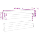 Wand-Schuhregale 2 Stk. 110X8,5X23,5 Cm Massivholz Wachsbraun