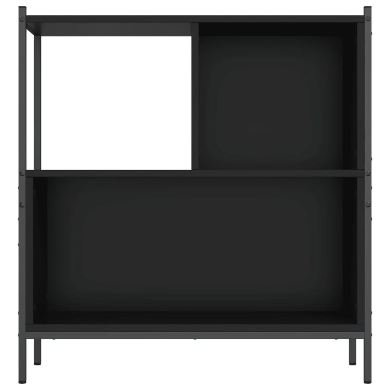 Bücherregal Schwarz 72x28x77,5 cm Holzwerkstoff