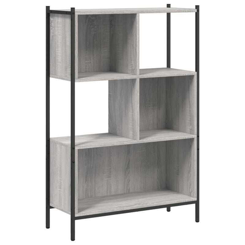 Bücherregal Grau Sonoma 72x28x109 cm Holzwerkstoff