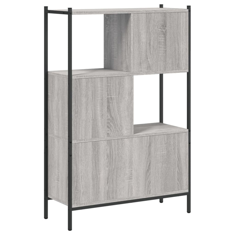 Bücherregal Grau Sonoma 72x28x109 cm Holzwerkstoff