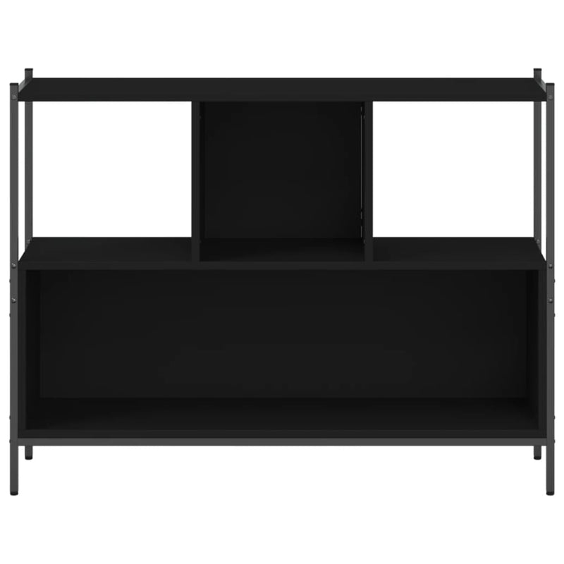 Bücherregal Schwarz 102x28x77,5 cm Holzwerkstoff