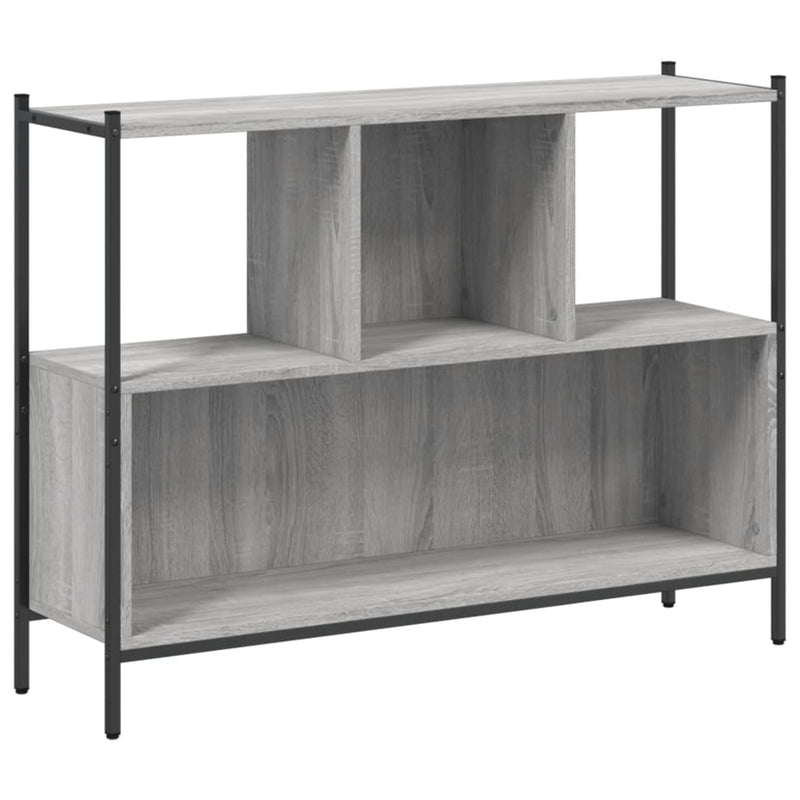 Bücherregal Grau Sonoma 102x28x77,5 cm Holzwerkstoff