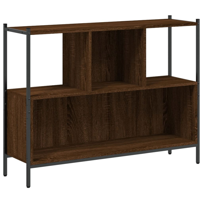 Bücherregal Braun Eichen-Optik 102x28x77,5 cm Holzwerkstoff