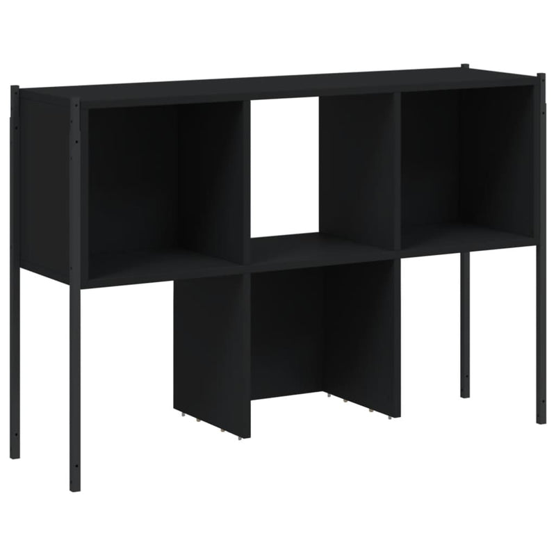 Bücherregal Schwarz 102x28x172 cm Holzwerkstoff