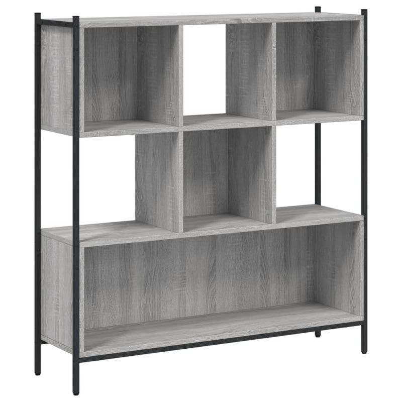 Bücherregal Grau Sonoma 102x28x172 cm Holzwerkstoff