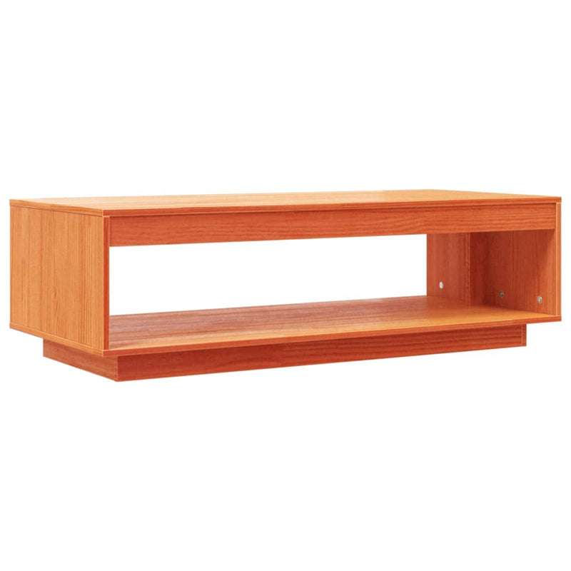 Couchtisch Wachsbraun 110x50x33,5 cm Massivholz Kiefer