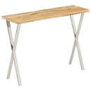Konsolentisch Mit Baumkante 105X33X76 Cm Massivholz Mango