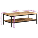Couchtisch Raues Massivholz Mango