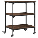 Küchenwagen Braun Eichen-Optik 60X41X76 Cm Holzwerkstoff