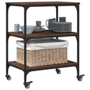 Küchenwagen Braun Eichen-Optik 60X41X76 Cm Holzwerkstoff