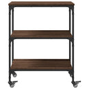 Küchenwagen Braun Eichen-Optik 60X41X76 Cm Holzwerkstoff