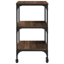 Küchenwagen Braun Eichen-Optik 60X41X76 Cm Holzwerkstoff